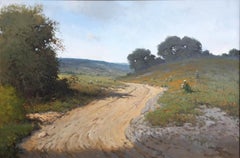 "Caliche Ranch Road" Through Indian Blankets and other Texas Wildflowers