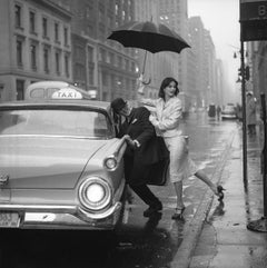 Anne St. Marie, Pushing Man in Cab, 1958 - Jerry Schatzberg