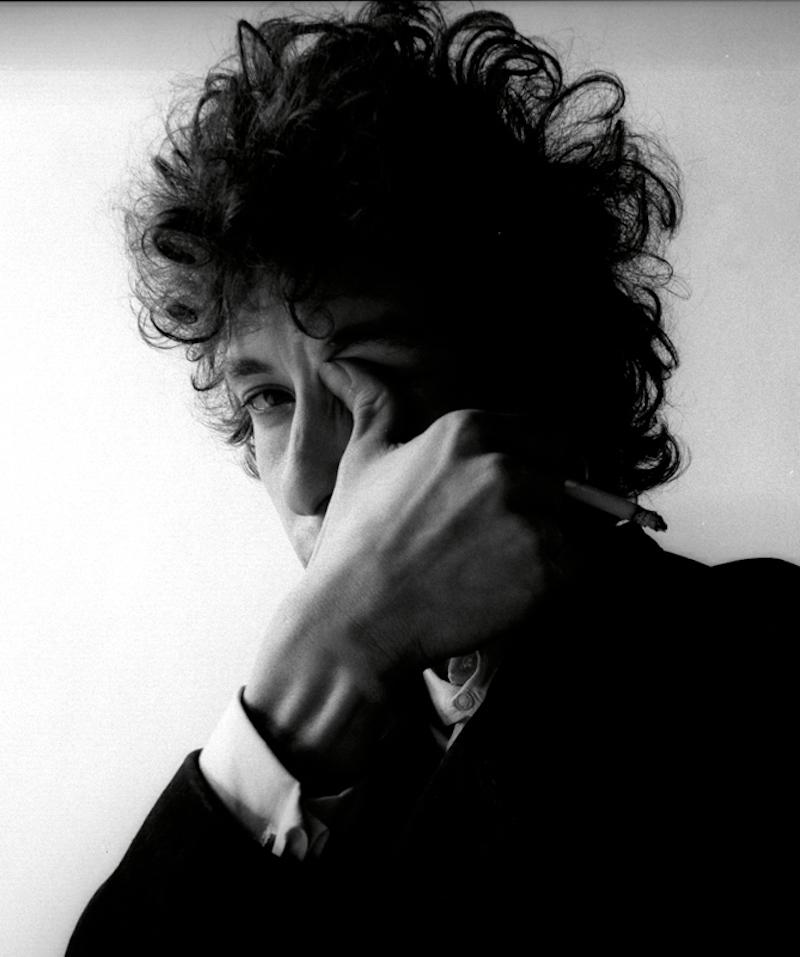 Jerry Schatzberg - Bob Dylan, pouce dans l'œil, photographie de 1965, impression d'après
