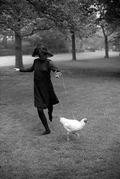 Jerry Schatzberg - Peggy Moffitt, Chicken, Photography 1964, Printed After