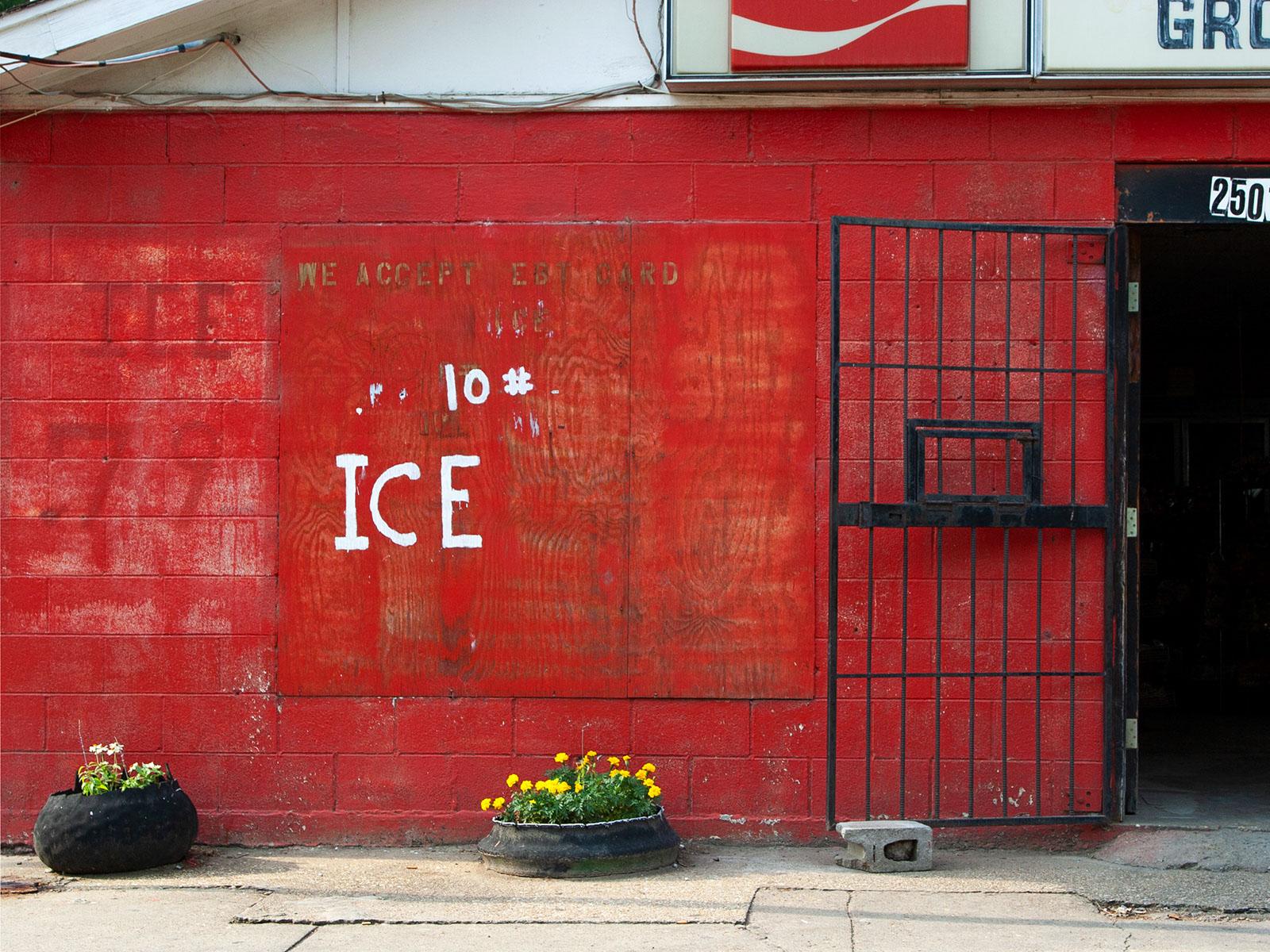 Jerry Siegel Color Photograph - "#10, ICE" - Southern Documentary Photography - Selma, AL - Christenberry