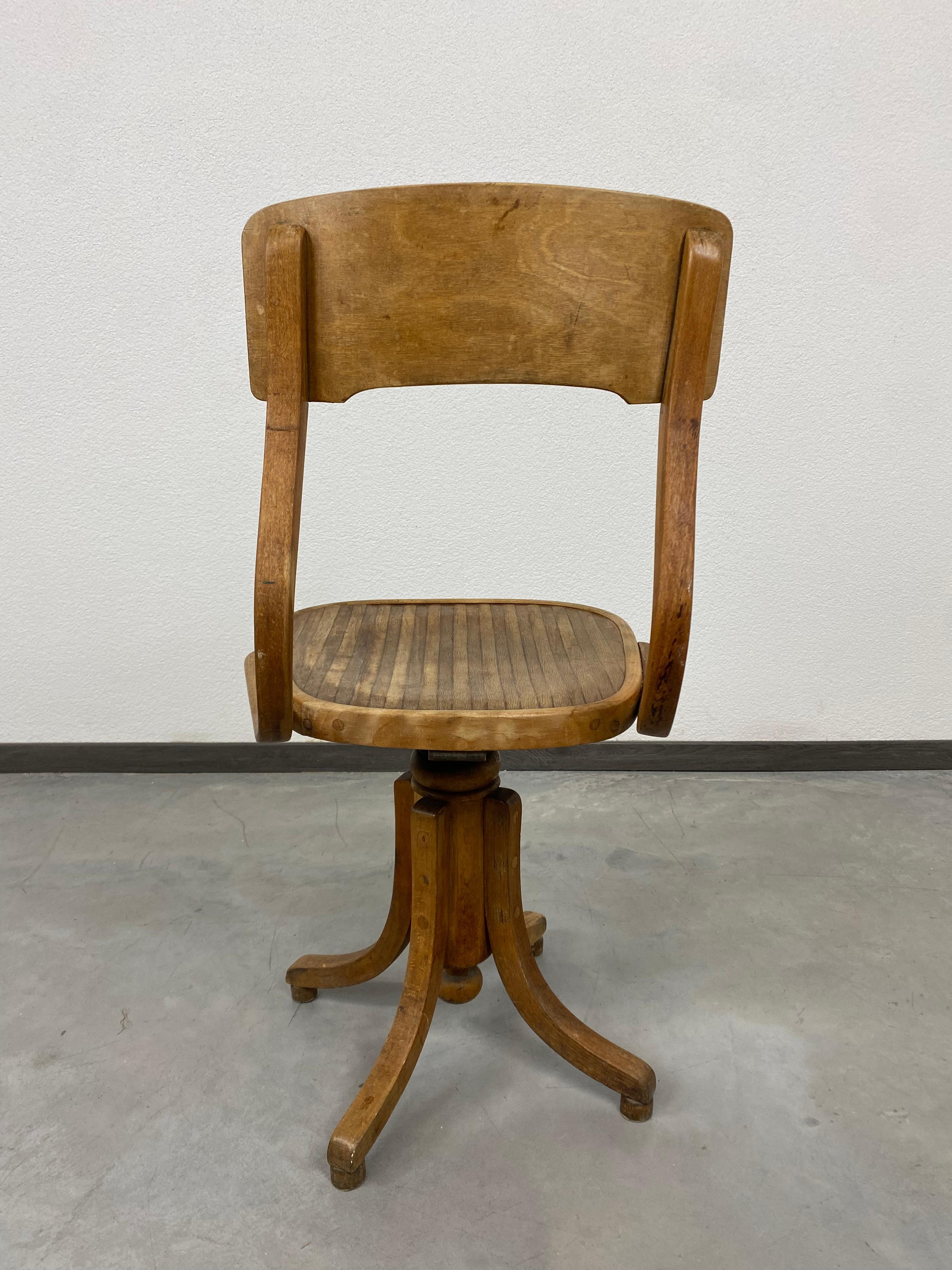 Art Deco Jerry Swivel Desk Chair For Sale