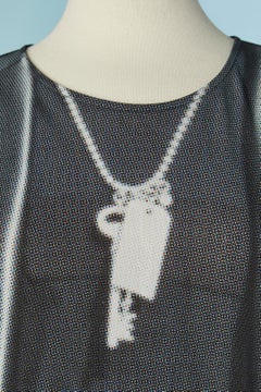 Jersey jumpsuit with Trompe l'oeil print MM6 MAISON MARGIELA