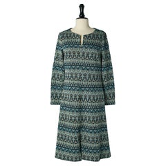 Jersey lurex jacquard cocktail dress Les Tricots Pierre Balmain