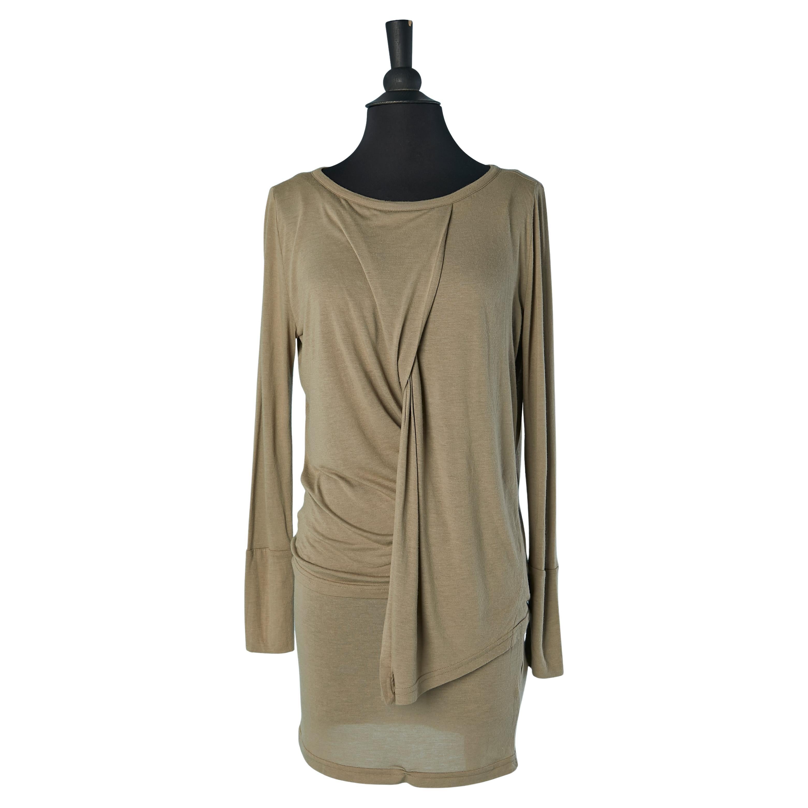 Jersey mini-dress with twisted tee-shirt  MM6 Maison Martin Margiela en venta