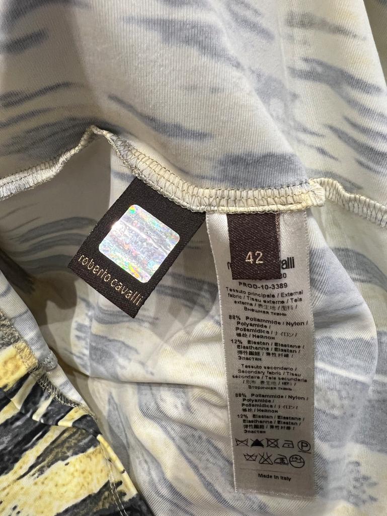 Jersey printed dress ROBERTO CAVALLI Damen im Angebot