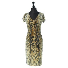 Jersey printed dress ROBERTO CAVALLI
