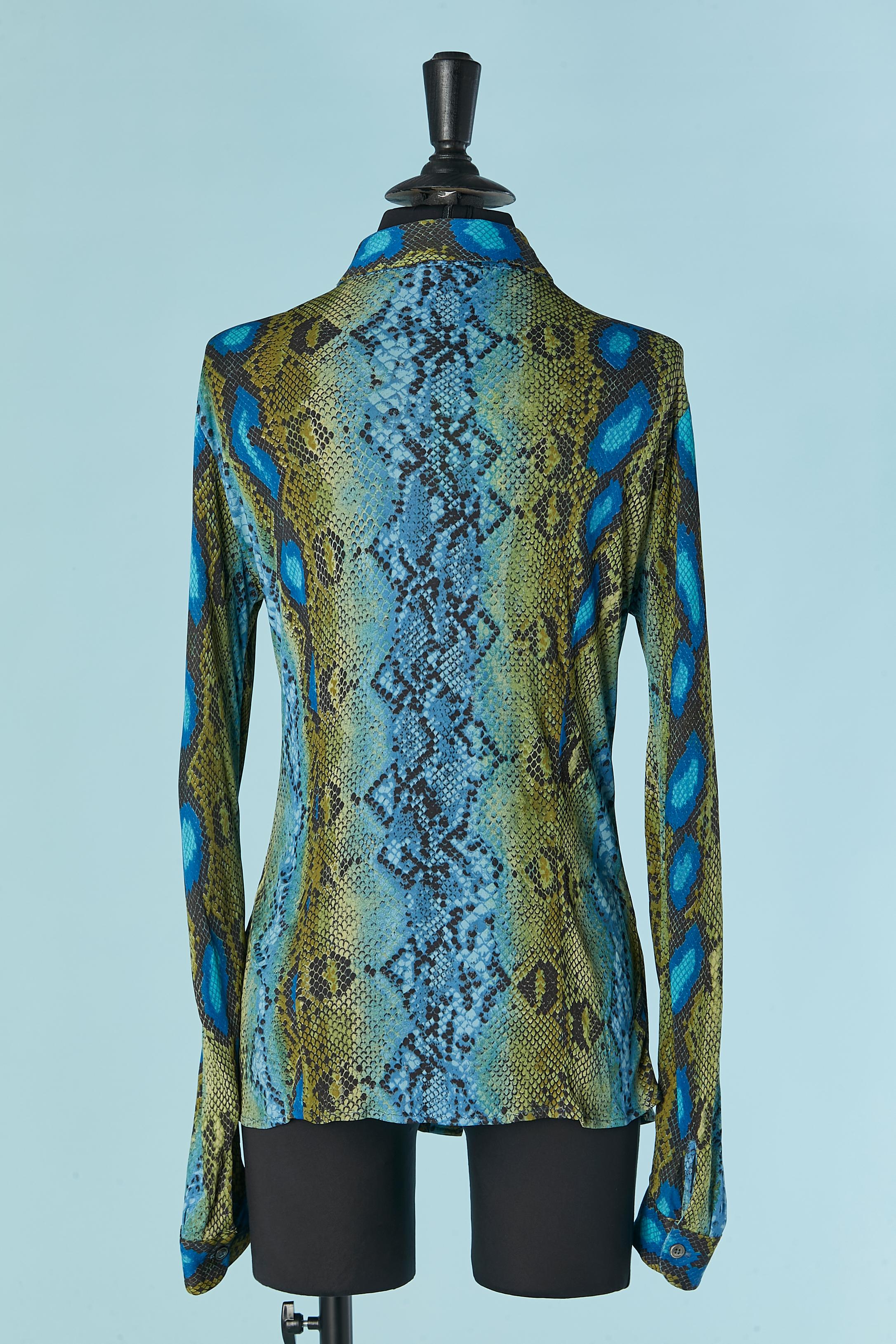 Jersey-Hemd aus Jersey mit Schlangendruck ETRO Neu mit Etikett Damen im Angebot