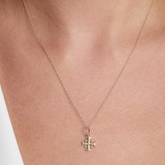 Colgante Cruz de Jerusalén en Oro Amarillo de 14 quilates
