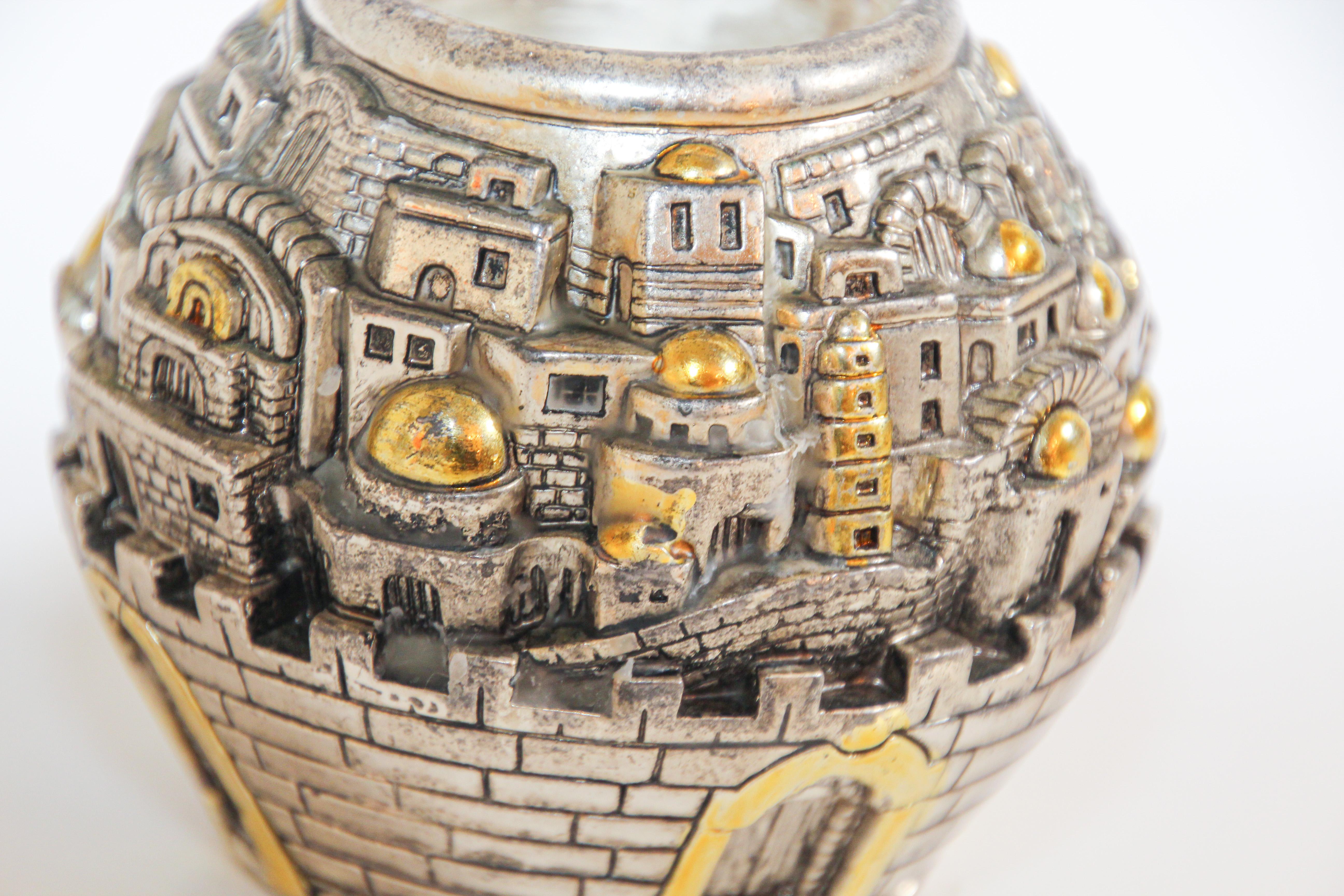 jerusalem candle holder