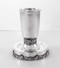 Set Kiddush di Gerusalemme in argento