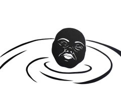 'Treading Water in The Deep End #2' - figurative - black & white - Kara Walker