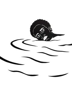 „Treading Water in The Deep End #5“ – figurativ – schwarz-weiß – Kara Walker