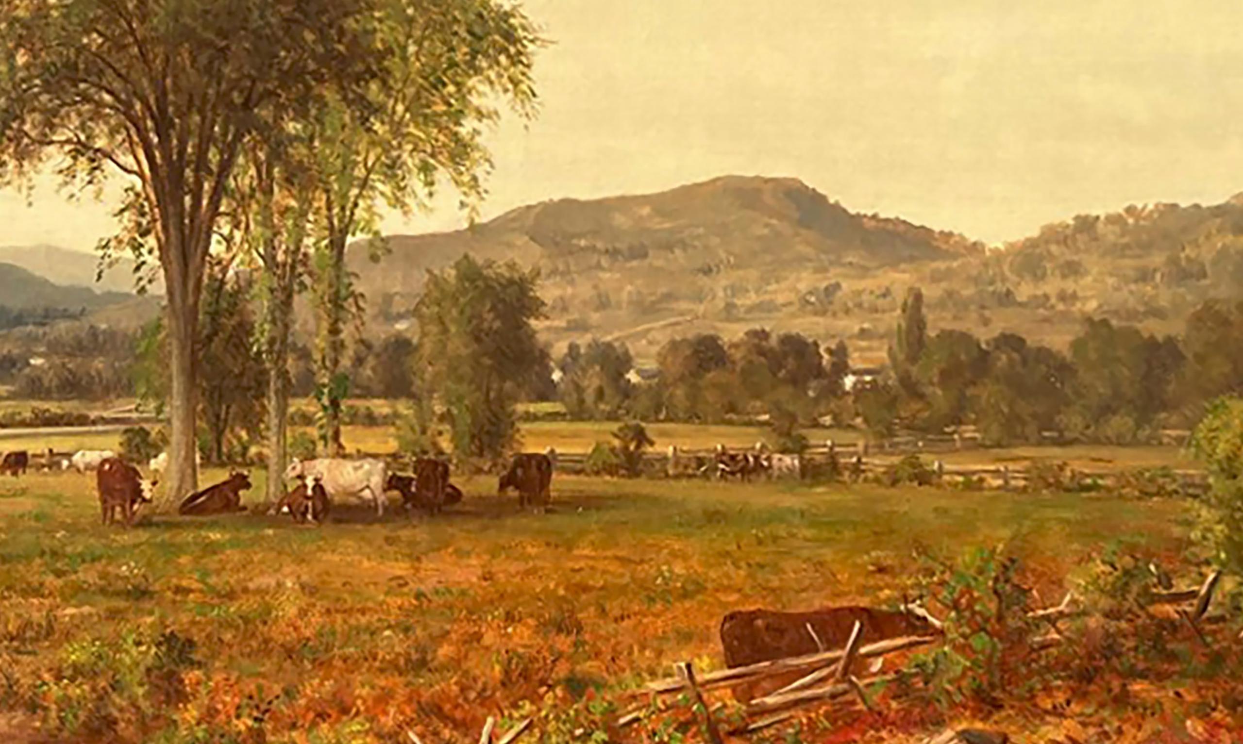 In the Hudson Valley by Jervis McEntee (American, 1828-1891) 2