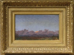 View of the Catskills at Rondout, New York by Jervis McEntee (1828-1891, Amer.)