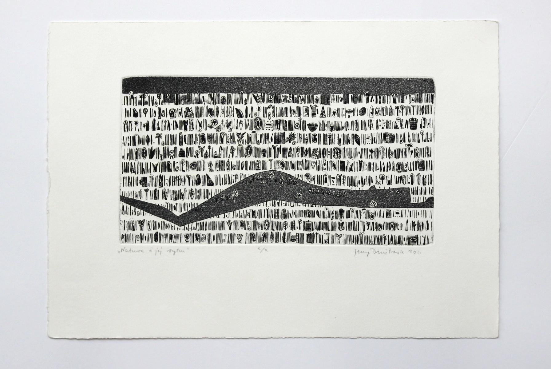 Natur und ihr Rhythmus – 21. Jahrhundert, zeitgenössische Grafiken – Print von Jerzy Dmitruk