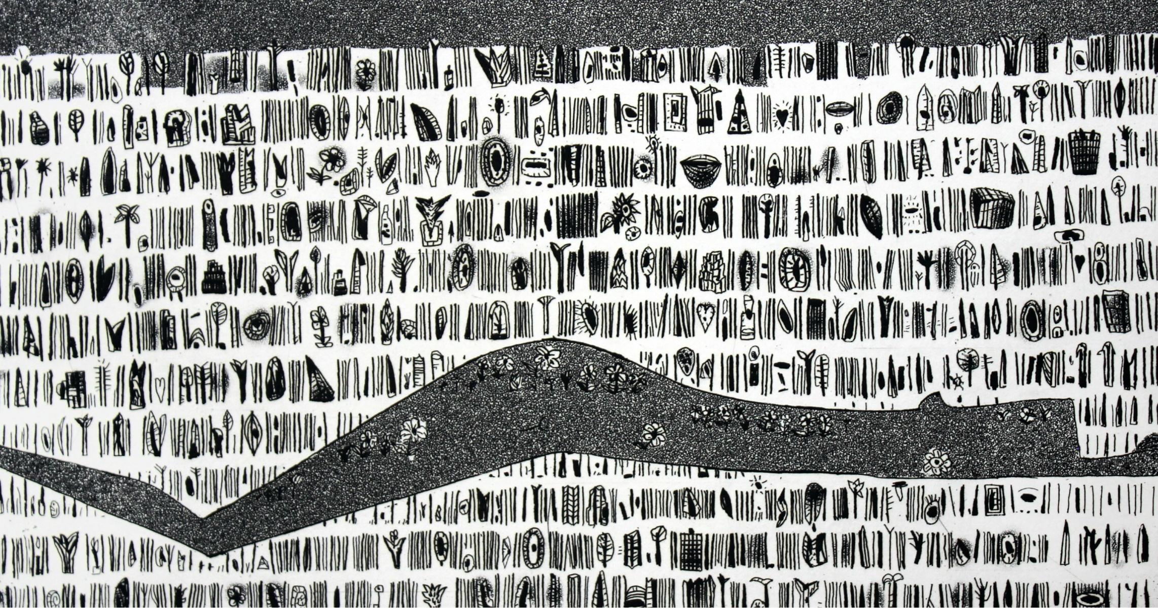 Jerzy Dmitruk Figurative Print – Natur und ihr Rhythmus – 21. Jahrhundert, zeitgenössische Grafiken