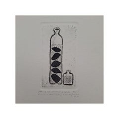 The cure for the pain of existence - 21st Century, Contemporary Etching