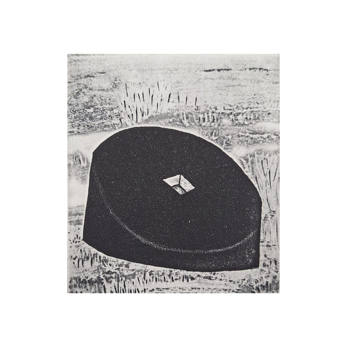 Jerzy Dmitruk Abstract Print - The millstone, cornerstone of civilization's development - 21st Century, Etching