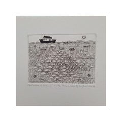 The wish coming true - 21st Century, Contemporary Etching, Black and White