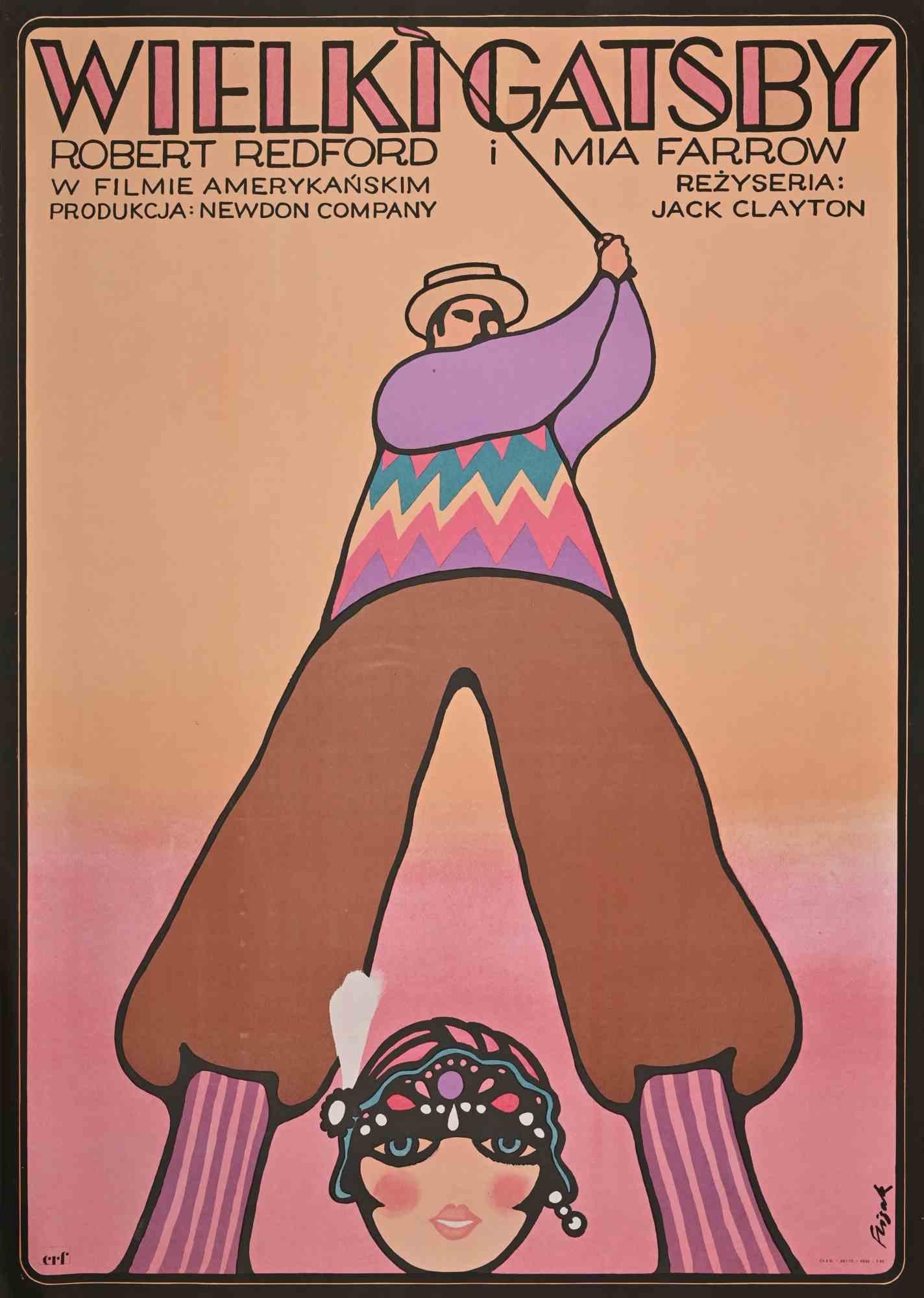 Manifesto Cinema - The Great Gatsby - Affiche vintage de Jerzy Flisak - 1975