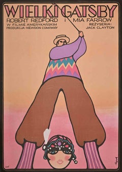 Manifesto Cinema - The Great Gatsby - Vintage Poster by Jerzy Flisak - 1975