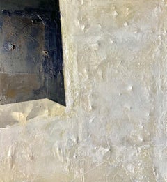 Abstrakt-expressionistisches Schwarz-Wei-Fenster