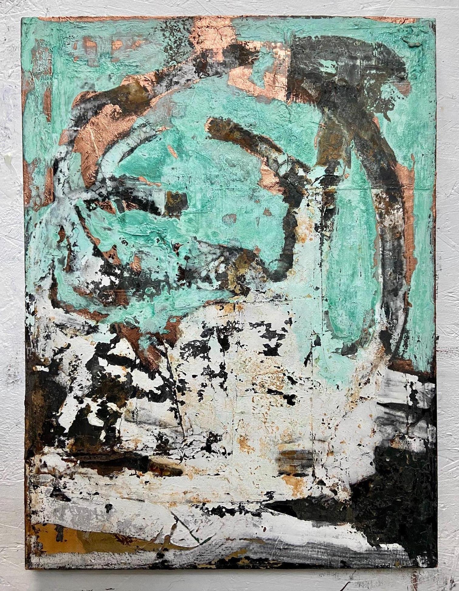 Jerzy Kubina Abstract Painting -  Composition III