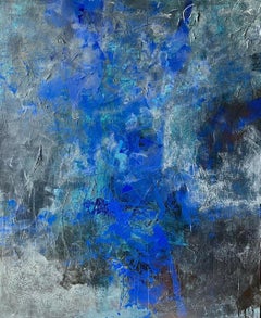 Conversation With Ultramarine Abstract Expressionist 
