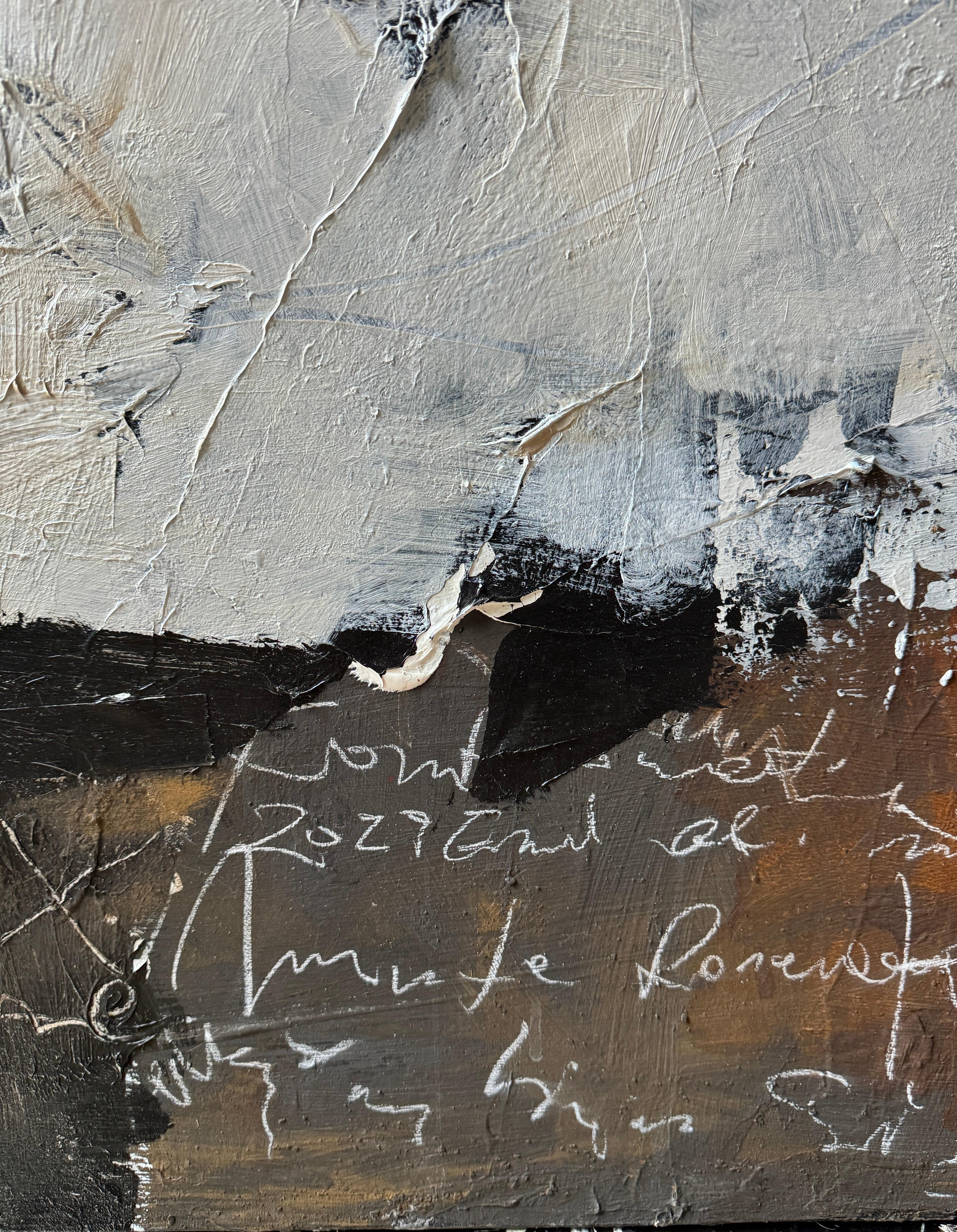 Landscape Abstract 
Artist signed lower right corner, verso.
The artist is moving out of the Country by the end of April and large paintings no longer will be available unless ship from Europe, please let us know if you have any questions. 
Jerzy