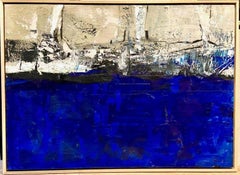 Espressionista astratto blu oceano