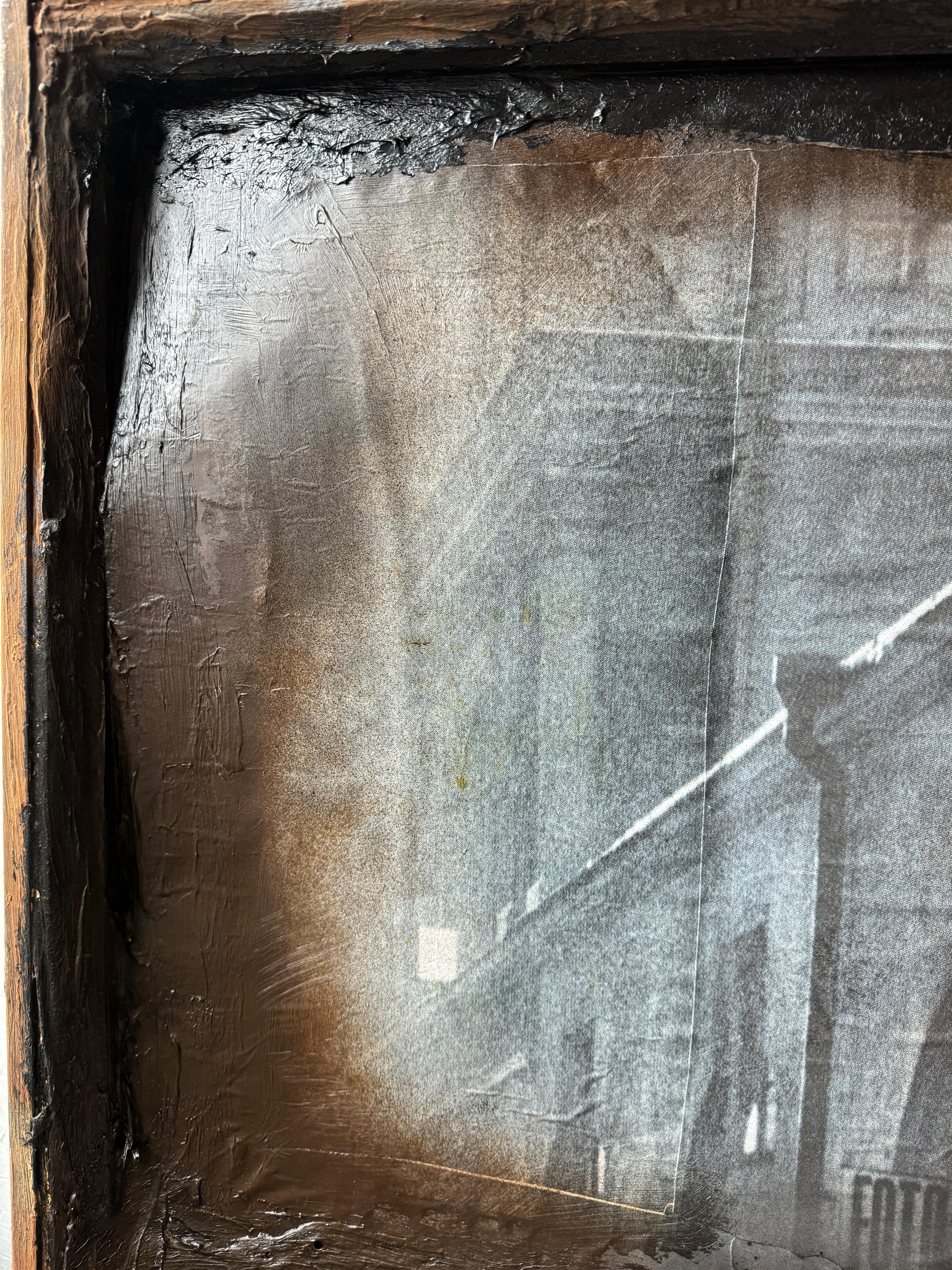 The Wall Large Contemporary Abstract - Abstract Expressionist Painting by Jerzy Kubina