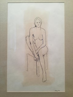 Nude - Sitzende Frau 2