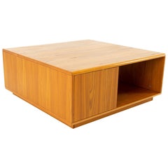 Jesper International Midcentury Danish Teak Large Storage Coffee Table