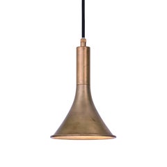 Jesper Ståhl Megafon Raw Brass Ceiling Lamp by Konsthantverk