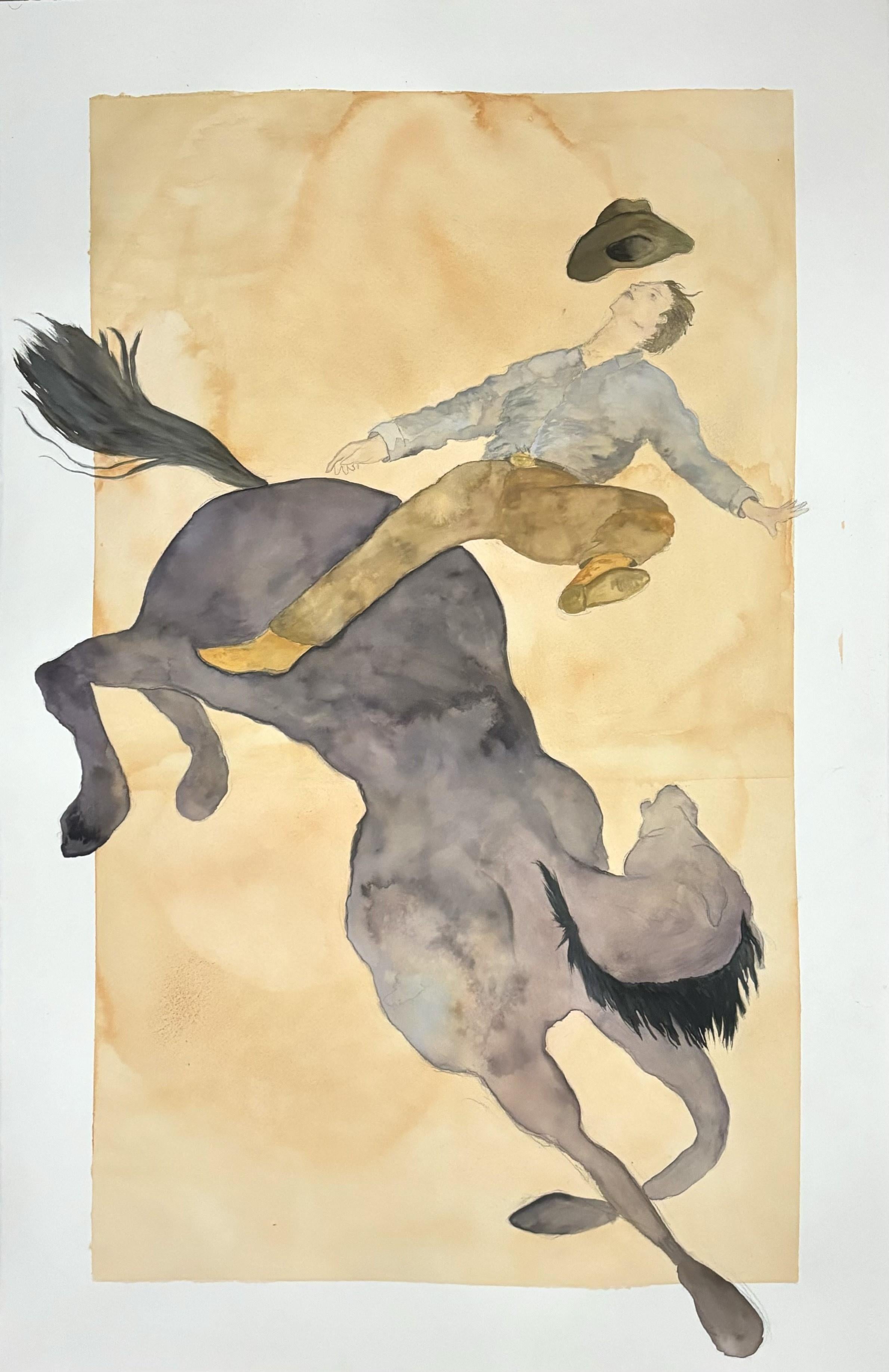 Um zu sagen, dass ich dich liebe, auch wenn wir fallen – Painting von Jess Kellner