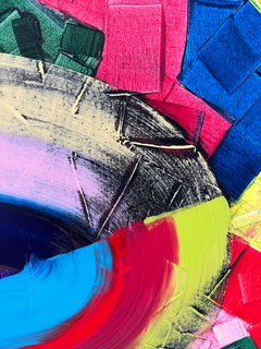 Dissociation - Bold Abstract Geometric Acrylic Painting