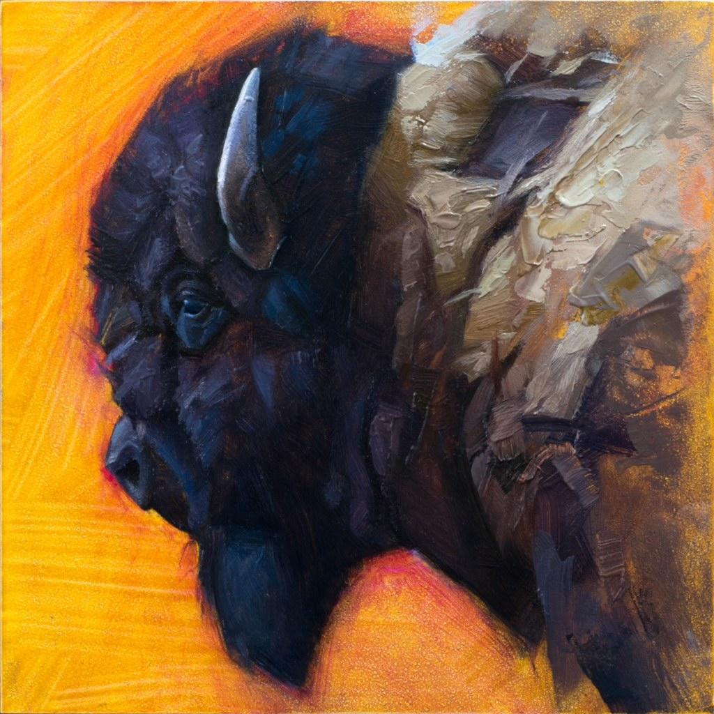"Buffalo" Acrylic Painting
