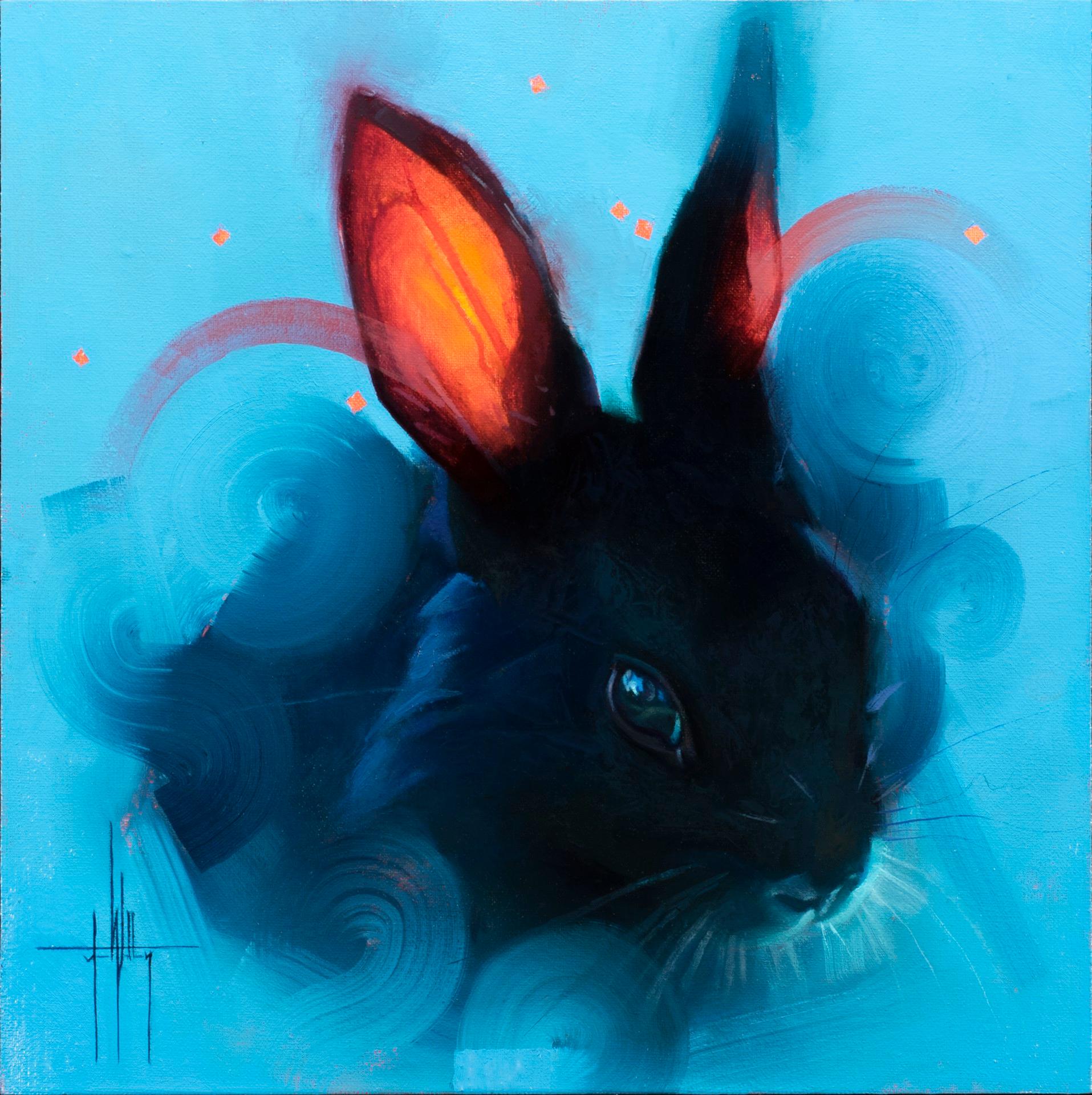 Jess Wathen Animal Painting - Rabbit