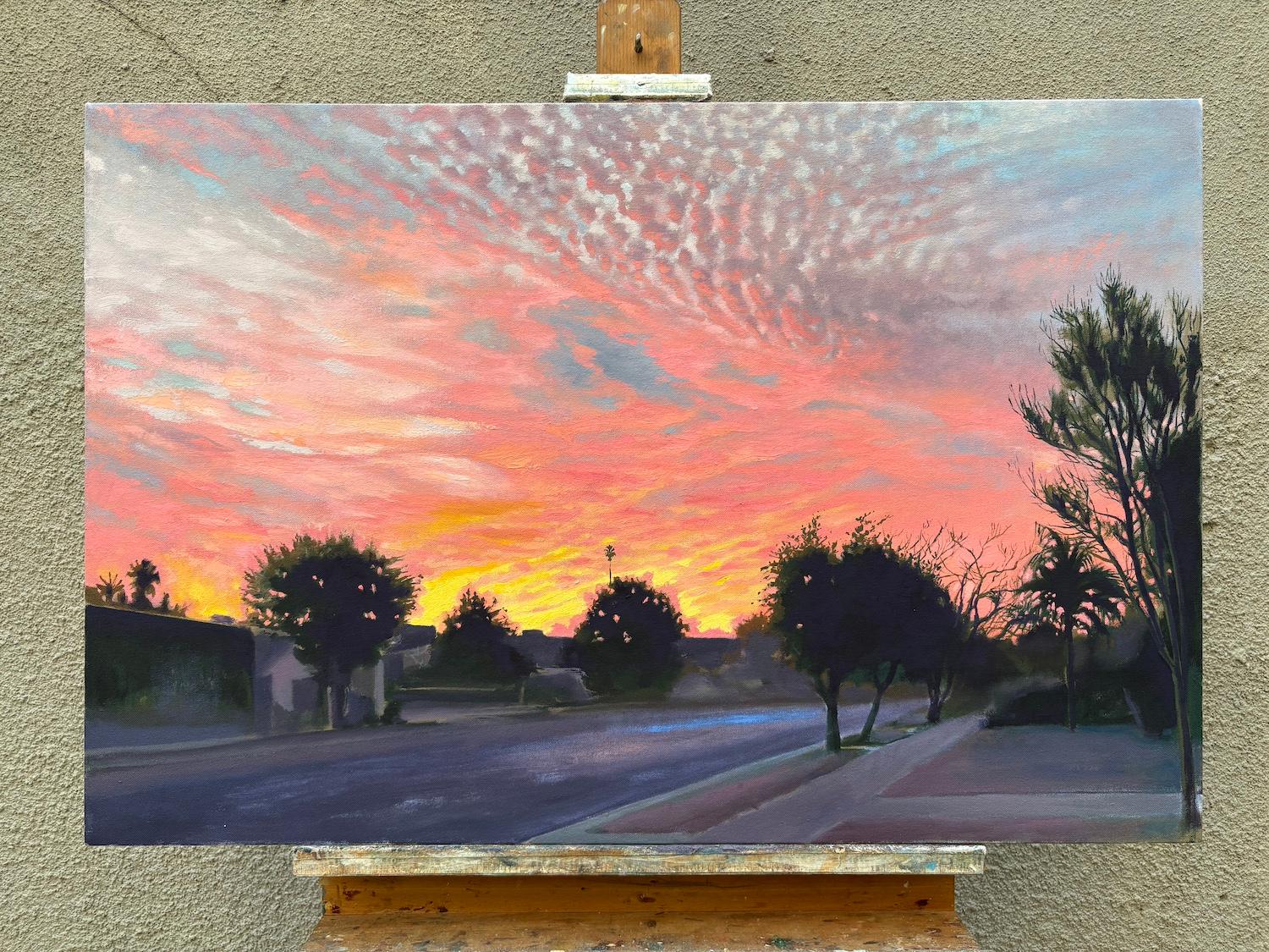 Respirare profondamente, pittura a olio - Painting Realismo di Jesse Aldana