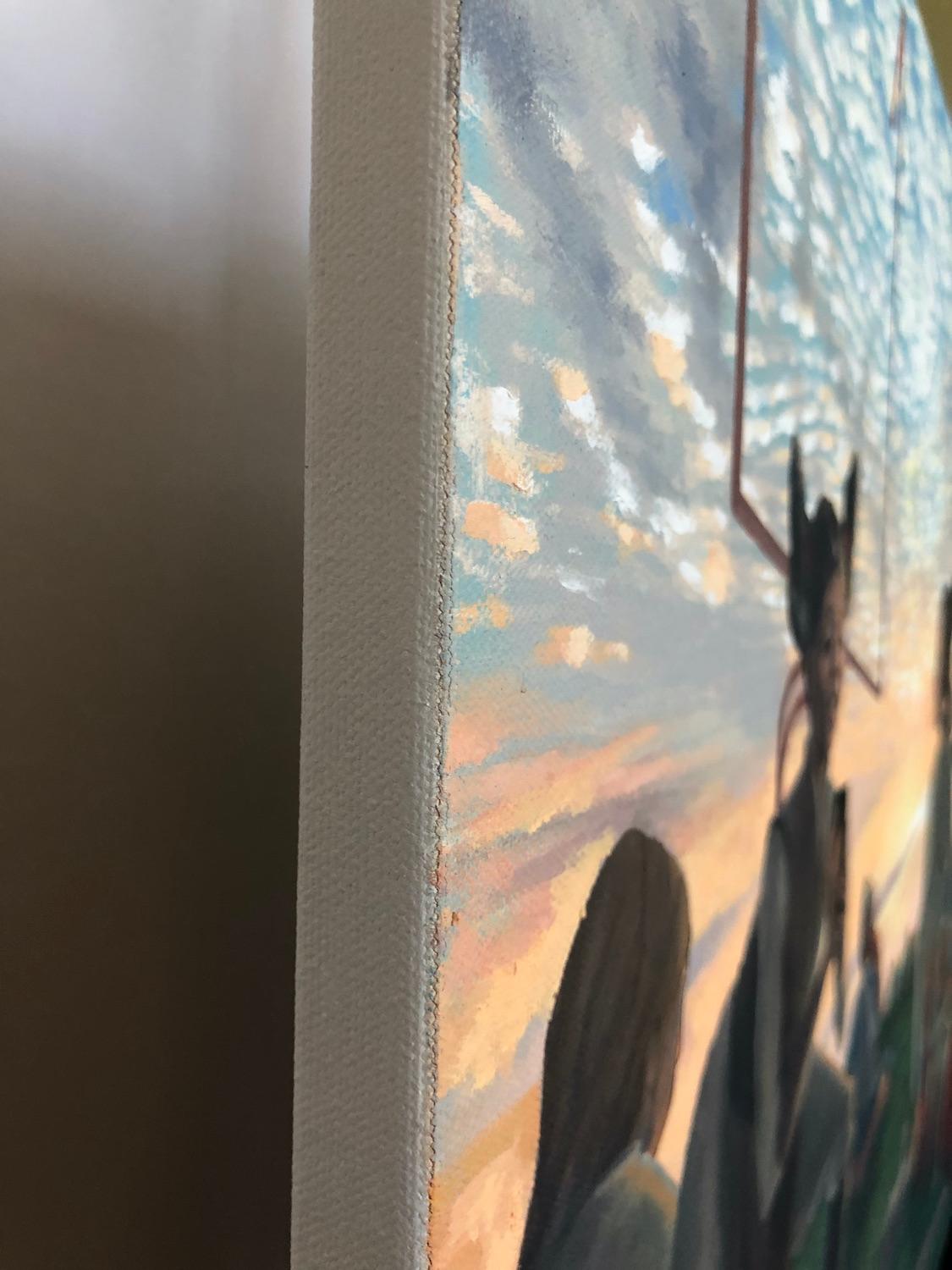 Controllo, Pittura a olio - Painting di Jesse Aldana