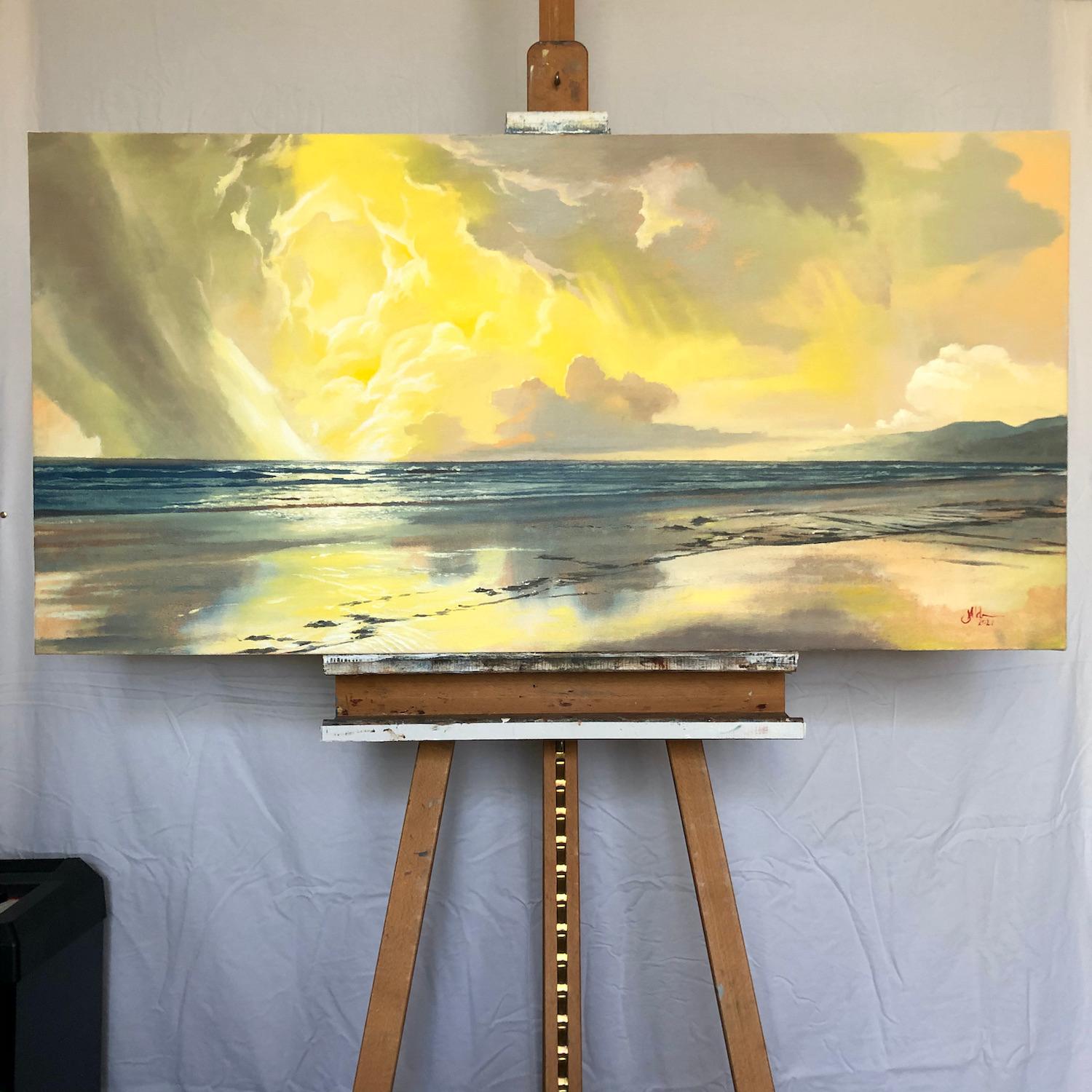 Tarde nublada, Pintura al óleo - Painting de Jesse Aldana