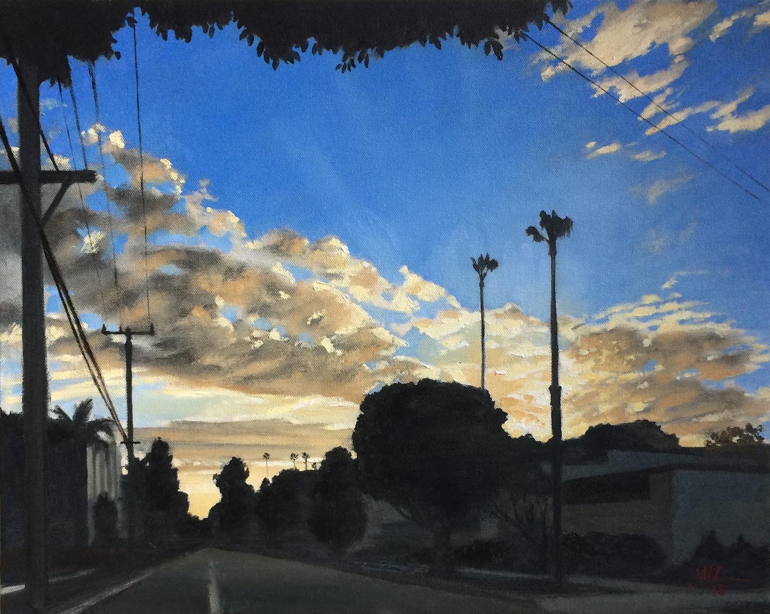 Jesse Aldana Interior Painting - Cold California, Oil Painting