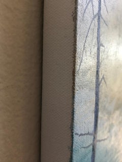 Redwoods on a Foggy Coast, Oil Painting