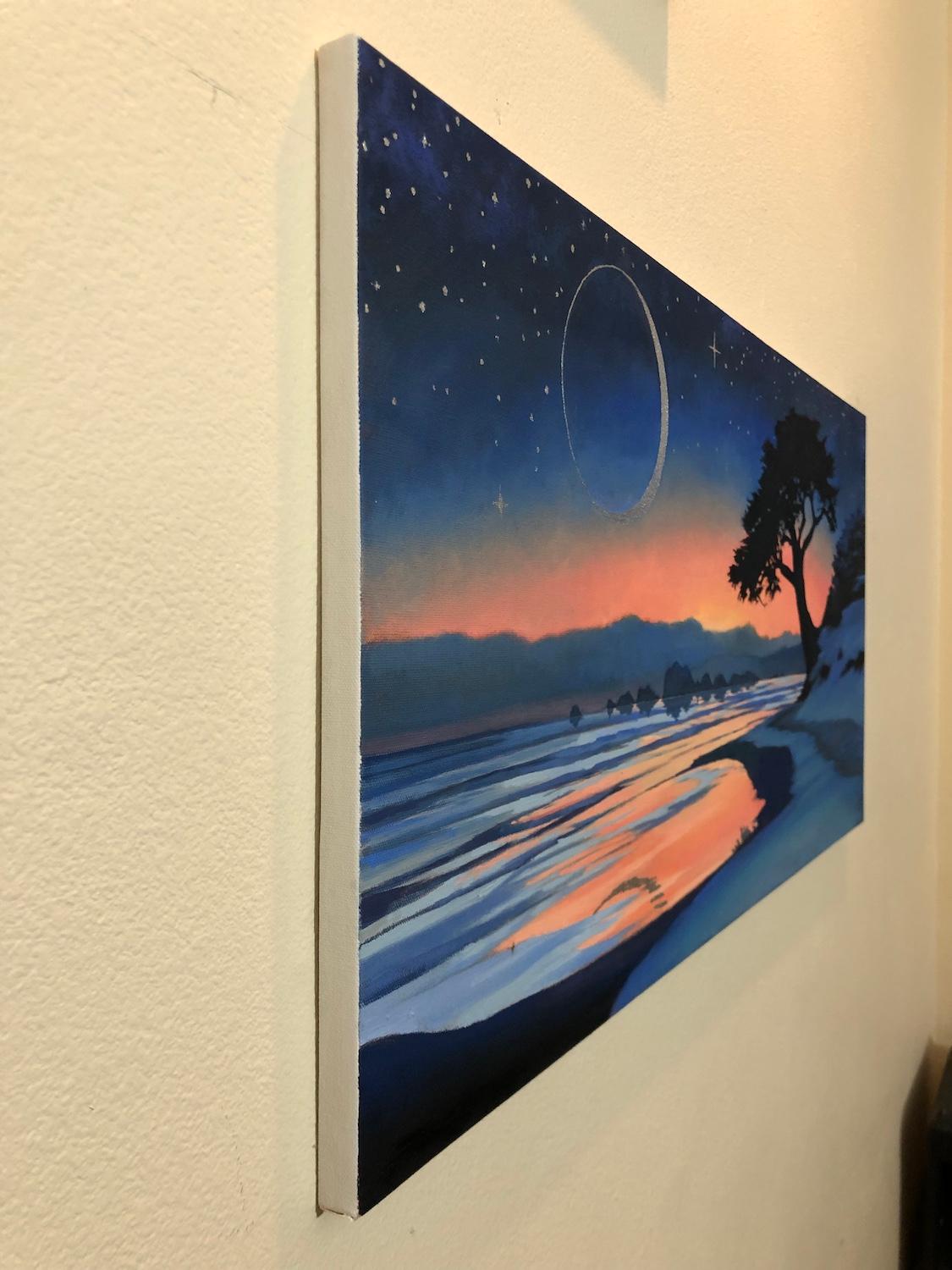 Sky Full of Stars, Oil Painting - Realist Art by Jesse Aldana