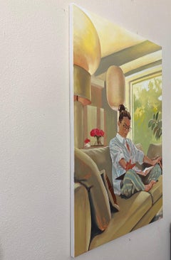 Dimanche, peinture à l'huile