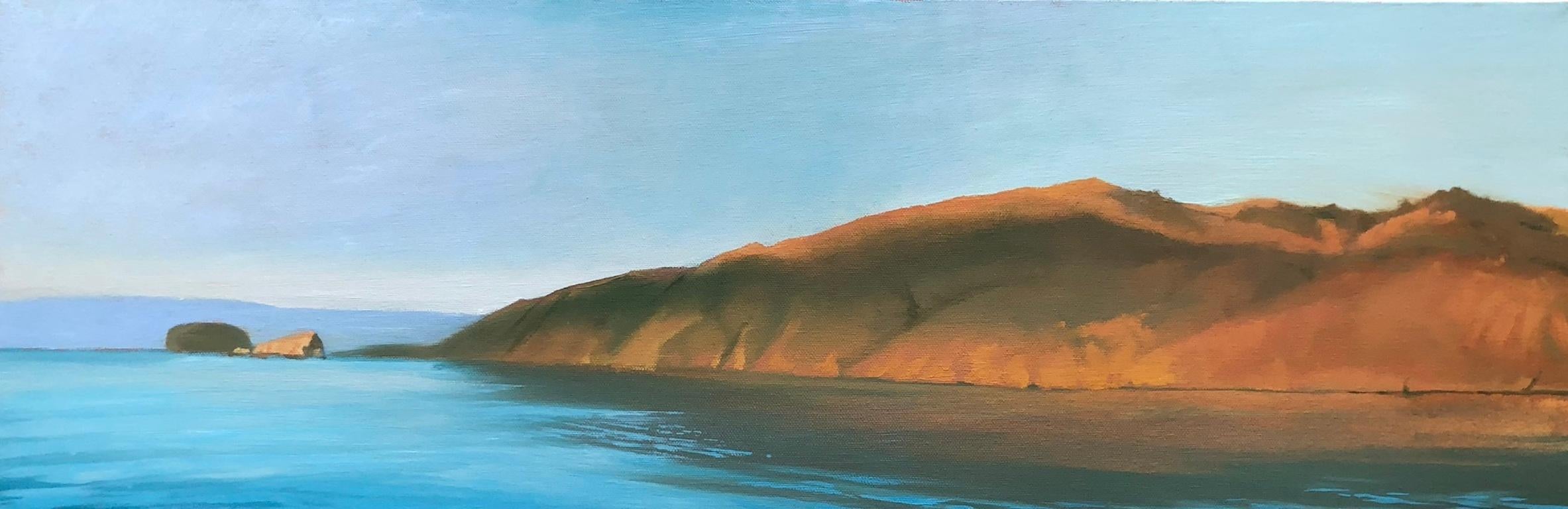 Landscape Painting di Jesse Aldana - Alba, Porto San Luis, Pittura a olio