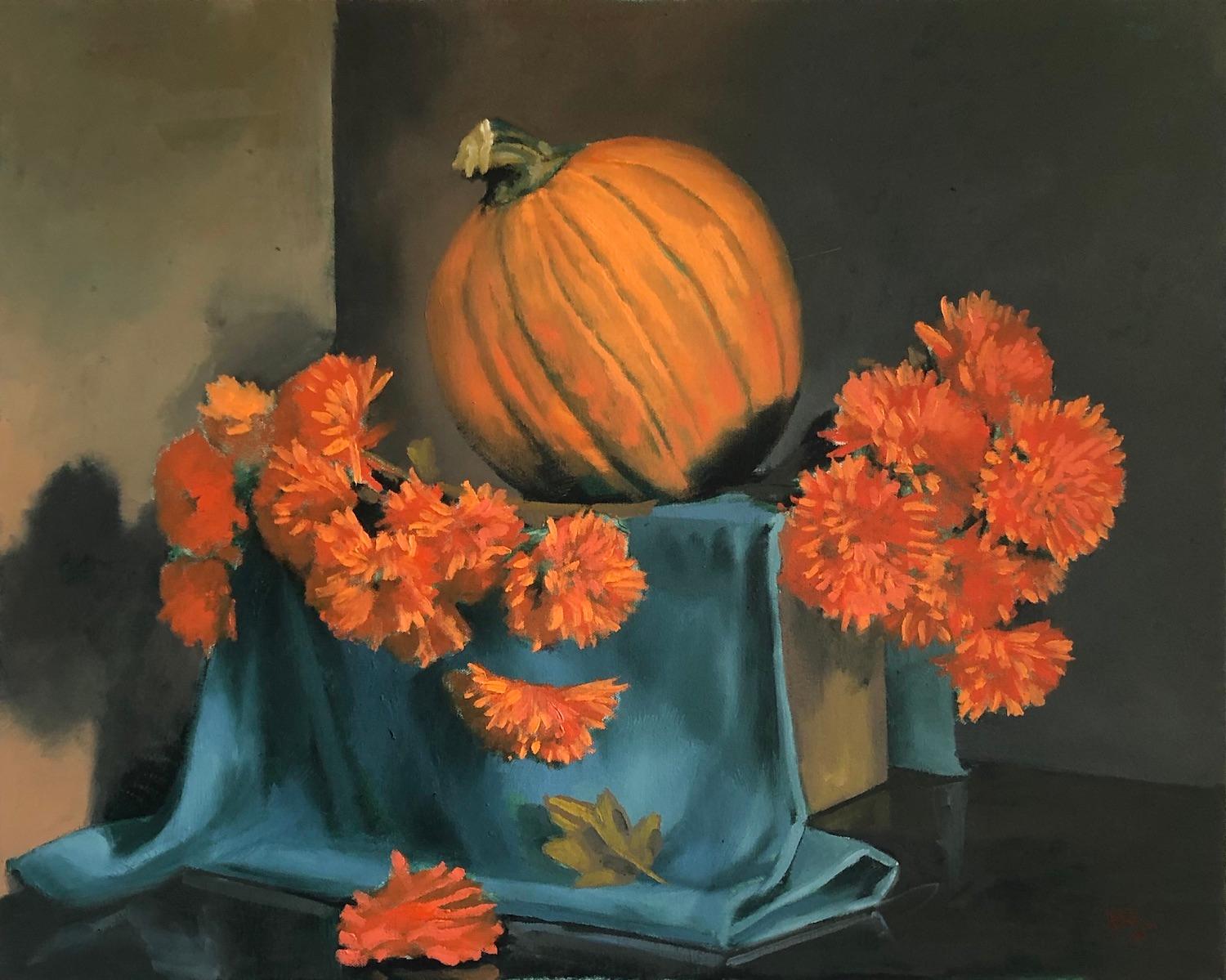 « The Great Pumpkin », peinture à l'huile