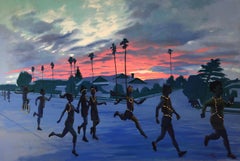 The Night Run, Oil Painting