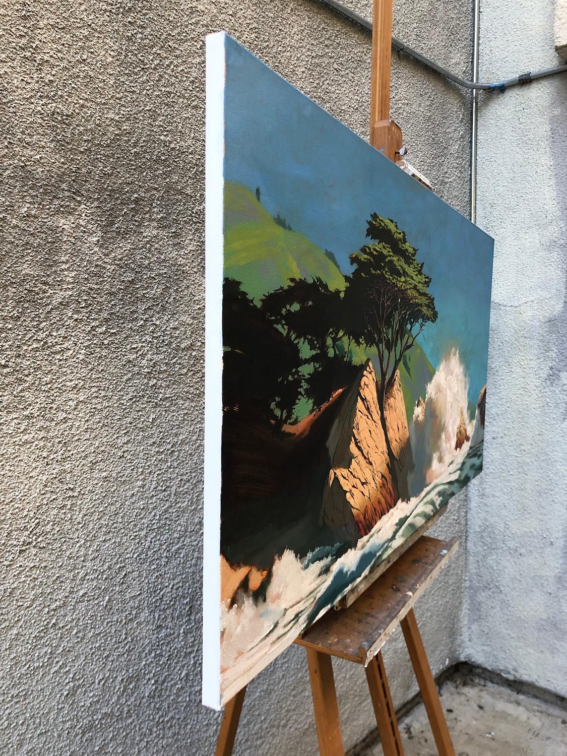 Trueno, Pintura al óleo - Art Realista de Jesse Aldana